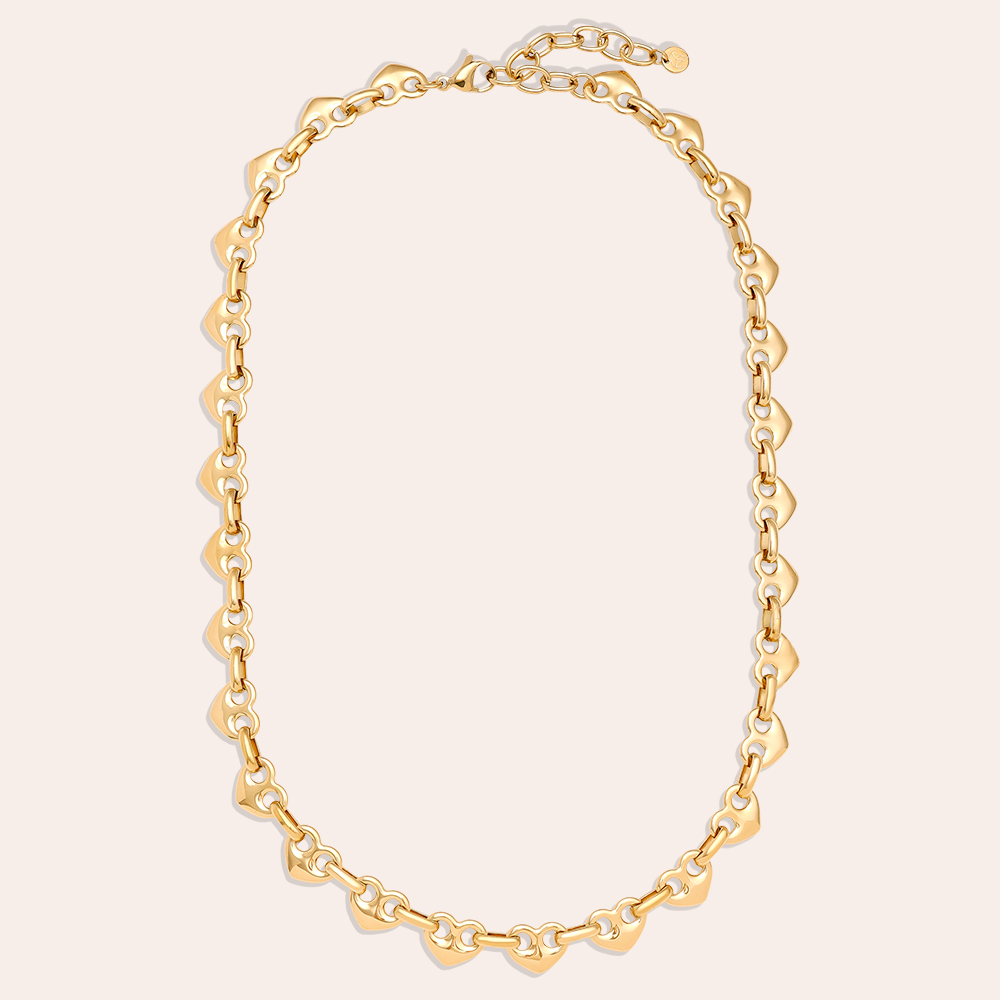 Stainless steel necklace 45cm Heart Nose Chain