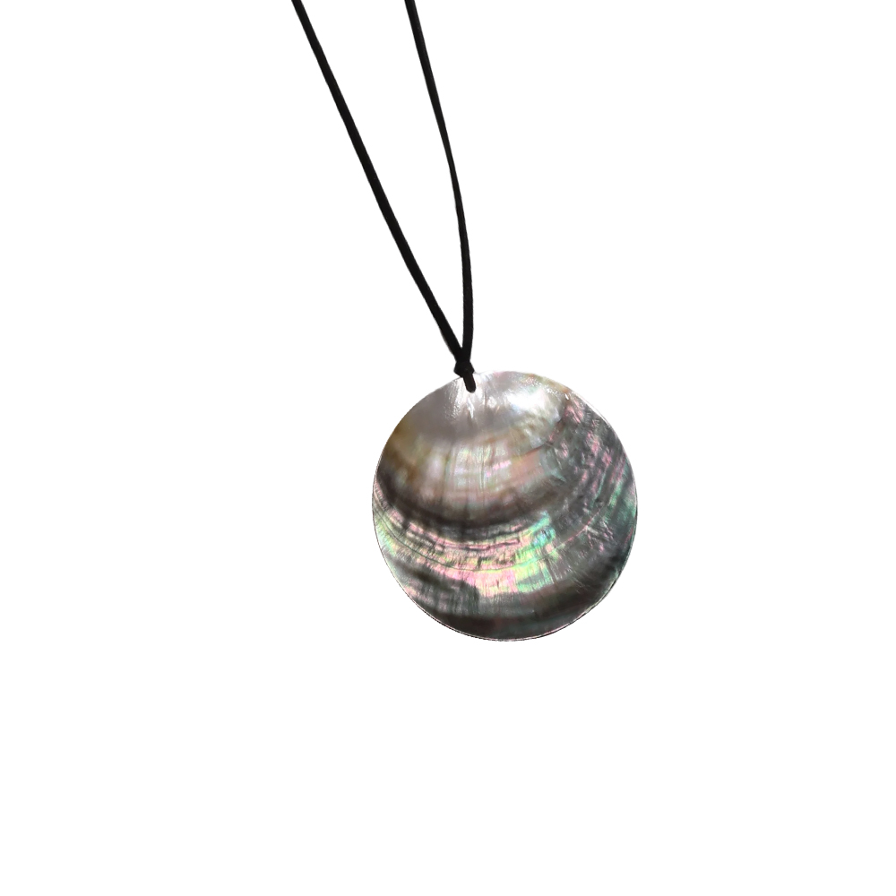 90cm mother-of-pearl polyester cord necklace
