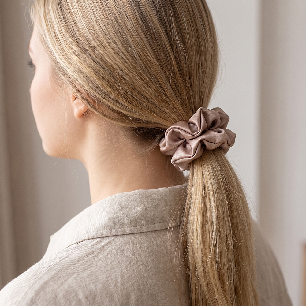 Plain Satin Scrunchie  