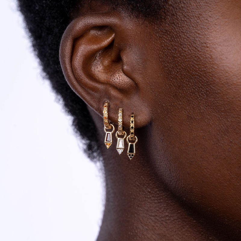 Fibiran gold-plated earrings