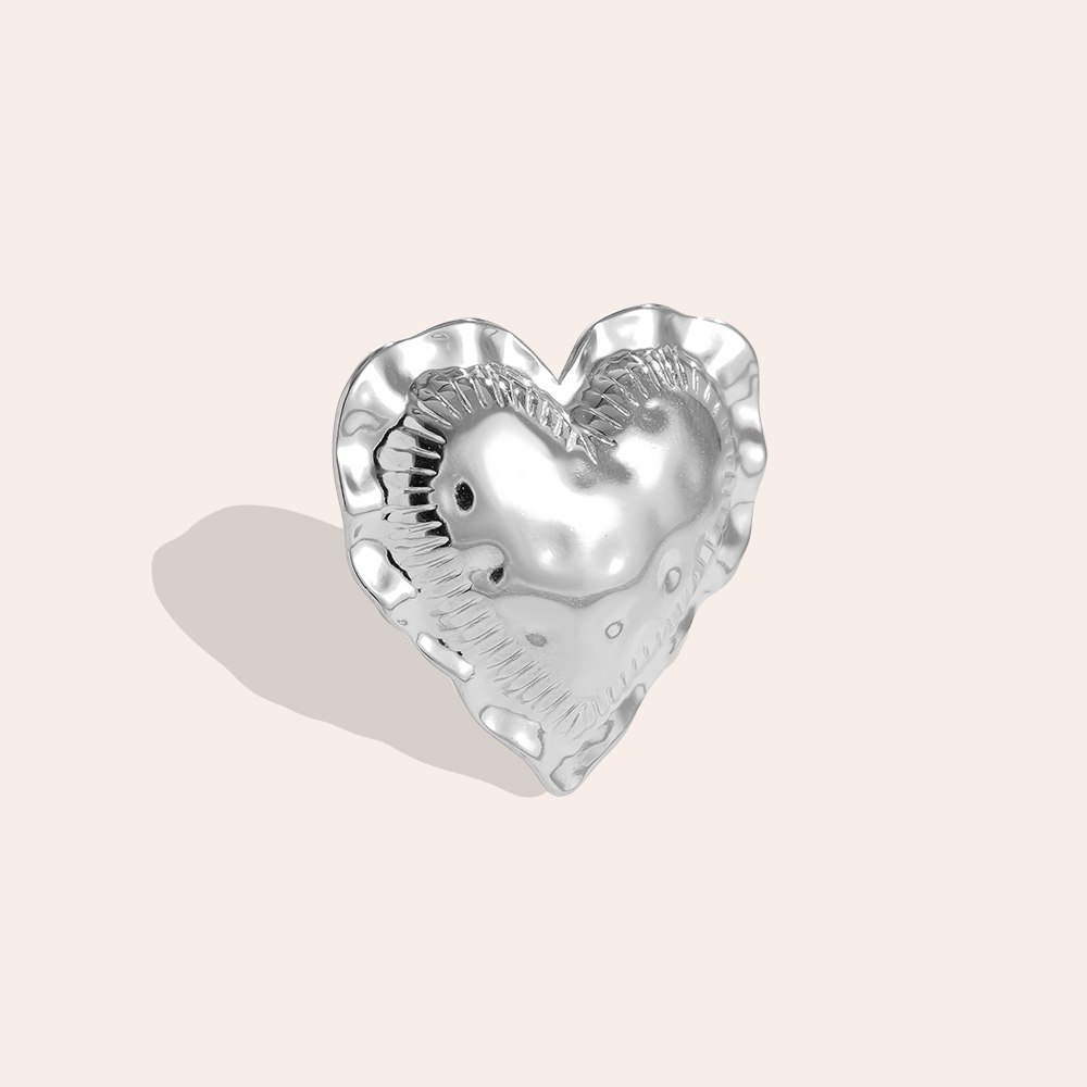 Stainless steel ring Great Heart