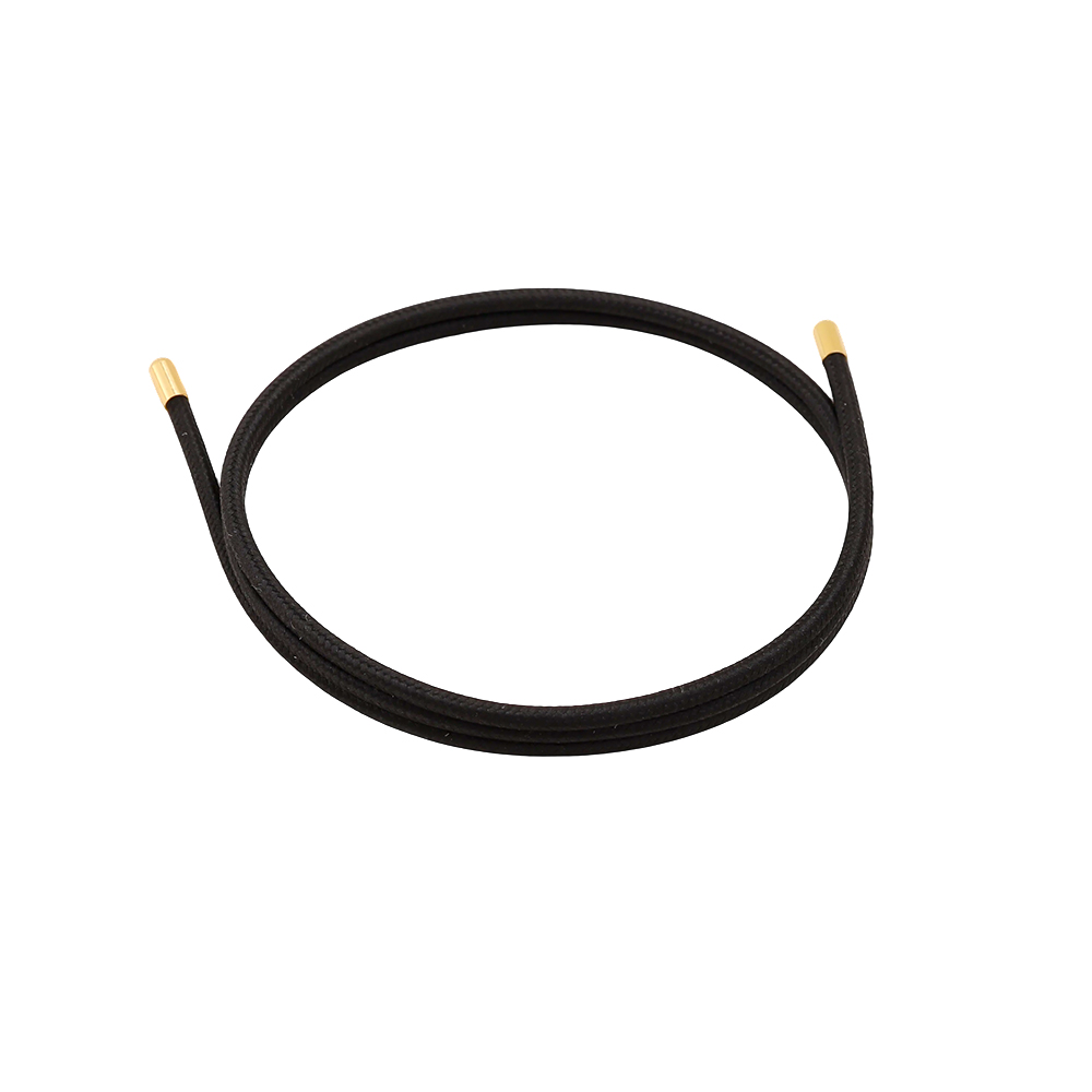 Stainless steel bracelet with multiple wearing options; elasticated polyester