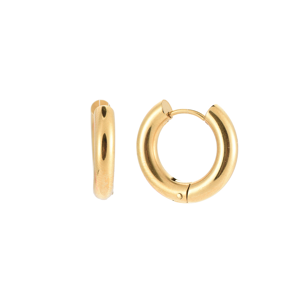 Stainless steel earrings 20mm Simple Hoop