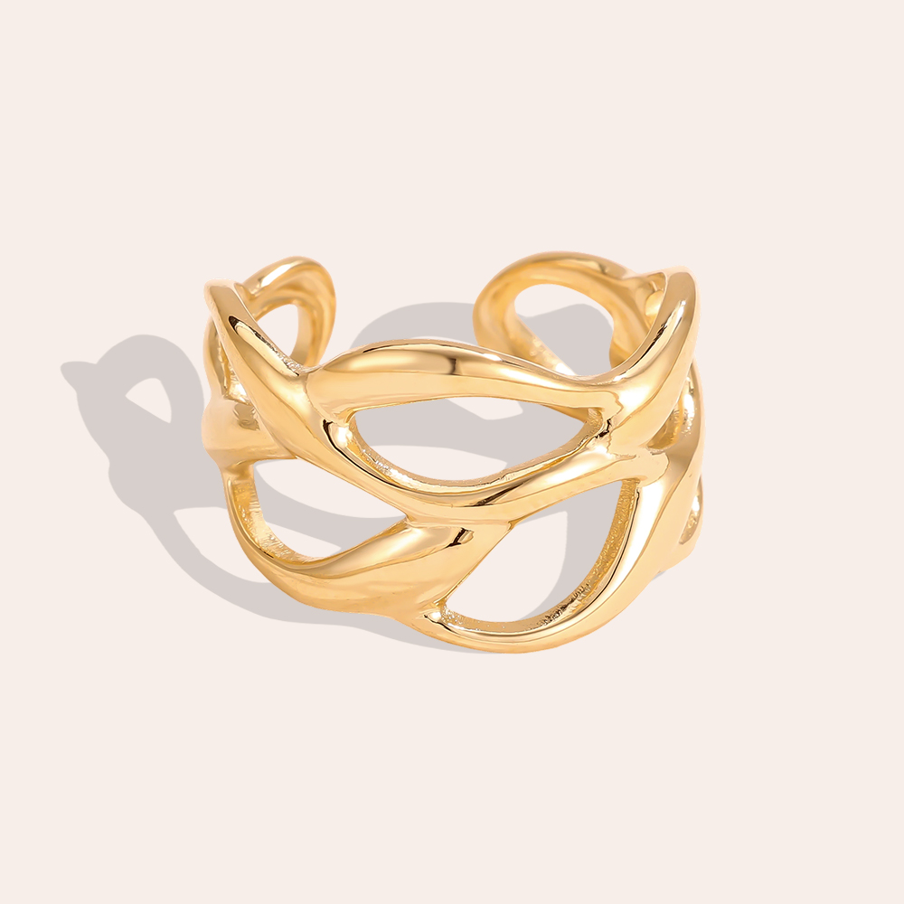 Stainless steel ring Adjustable loose mesh