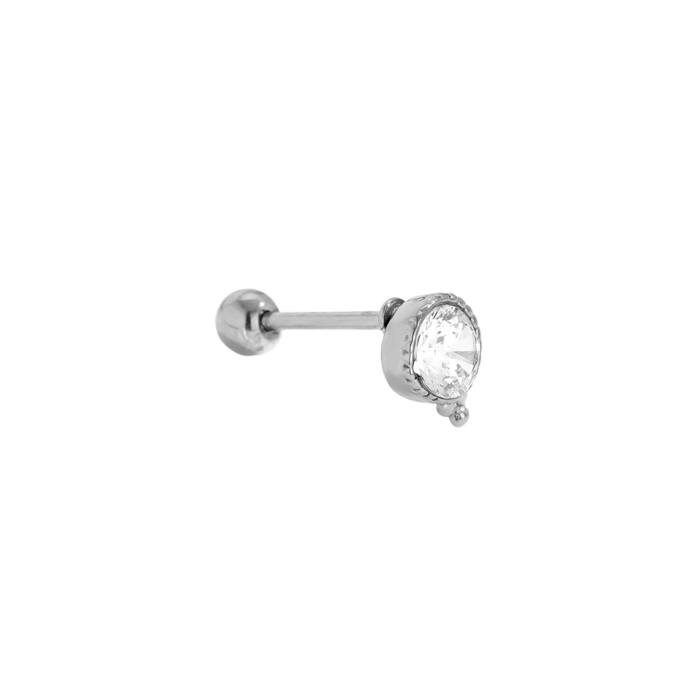 Stainless steel piercing 4.7mm Diamond And Dots