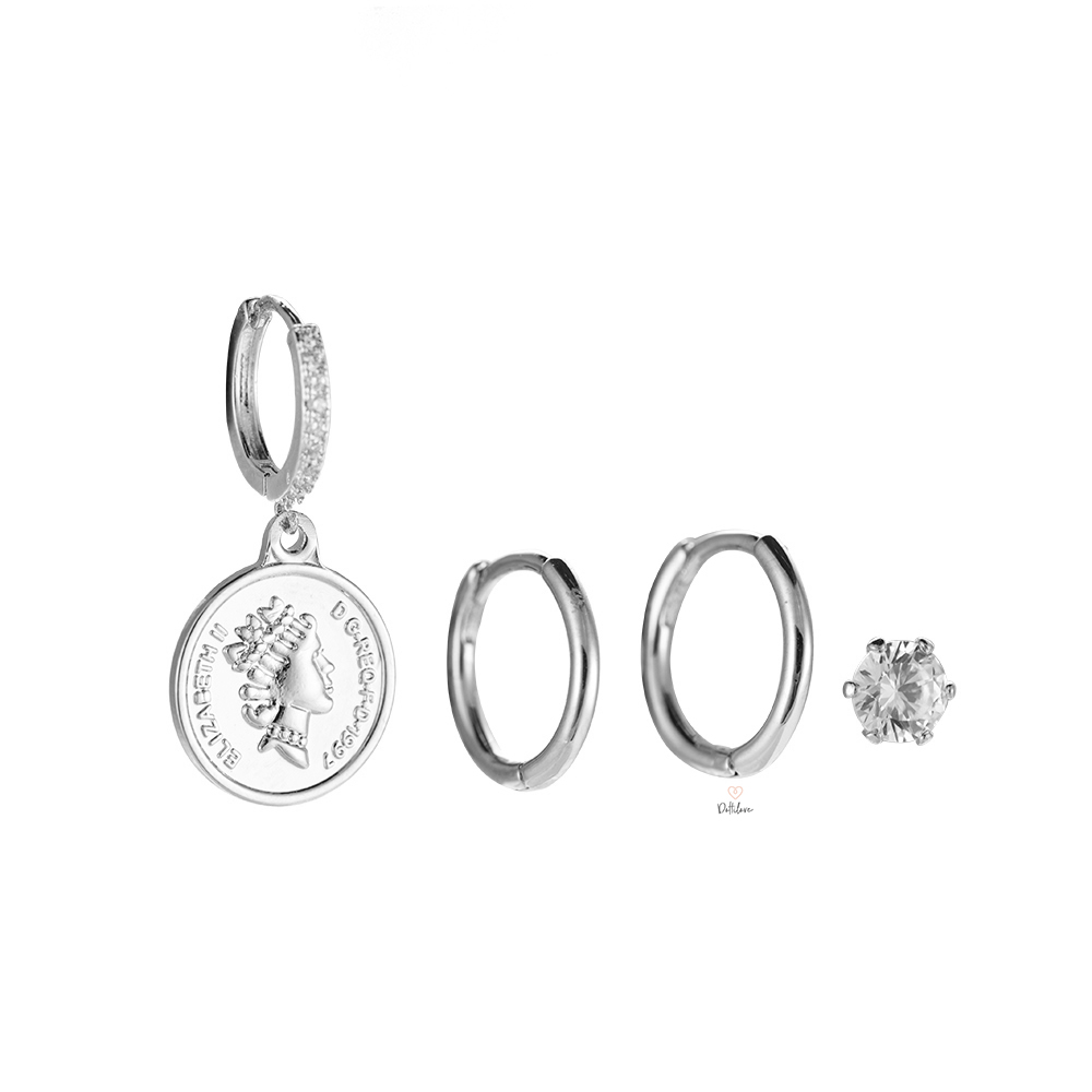 Gold-plated Earring Set No.2