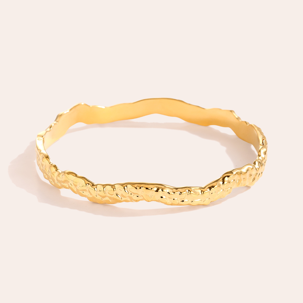 Stainless steel bangle 6.5cm Diameter Different Wave