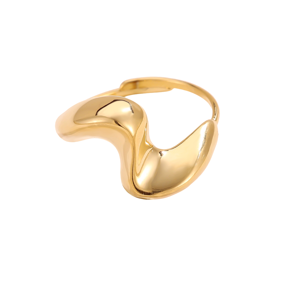 Stainless steel ring Adjustable relief waves