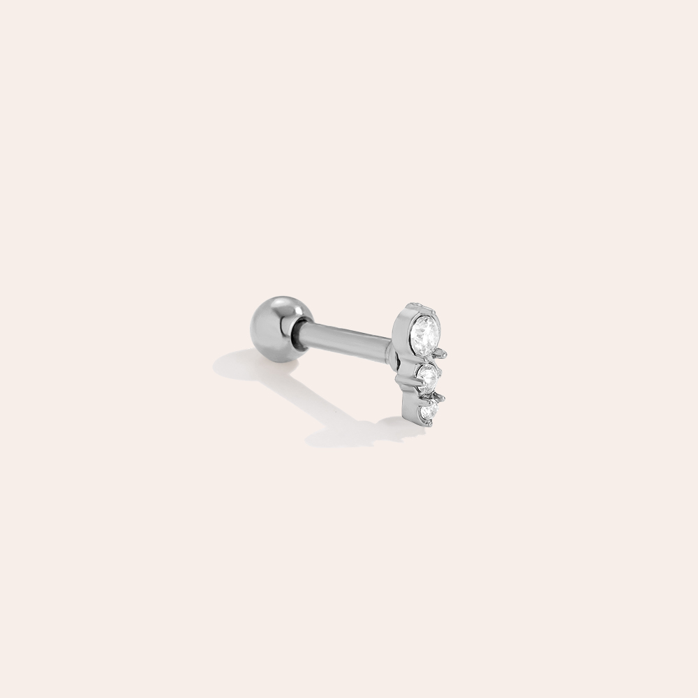 Stainless steel piercing 5mm Three Dots