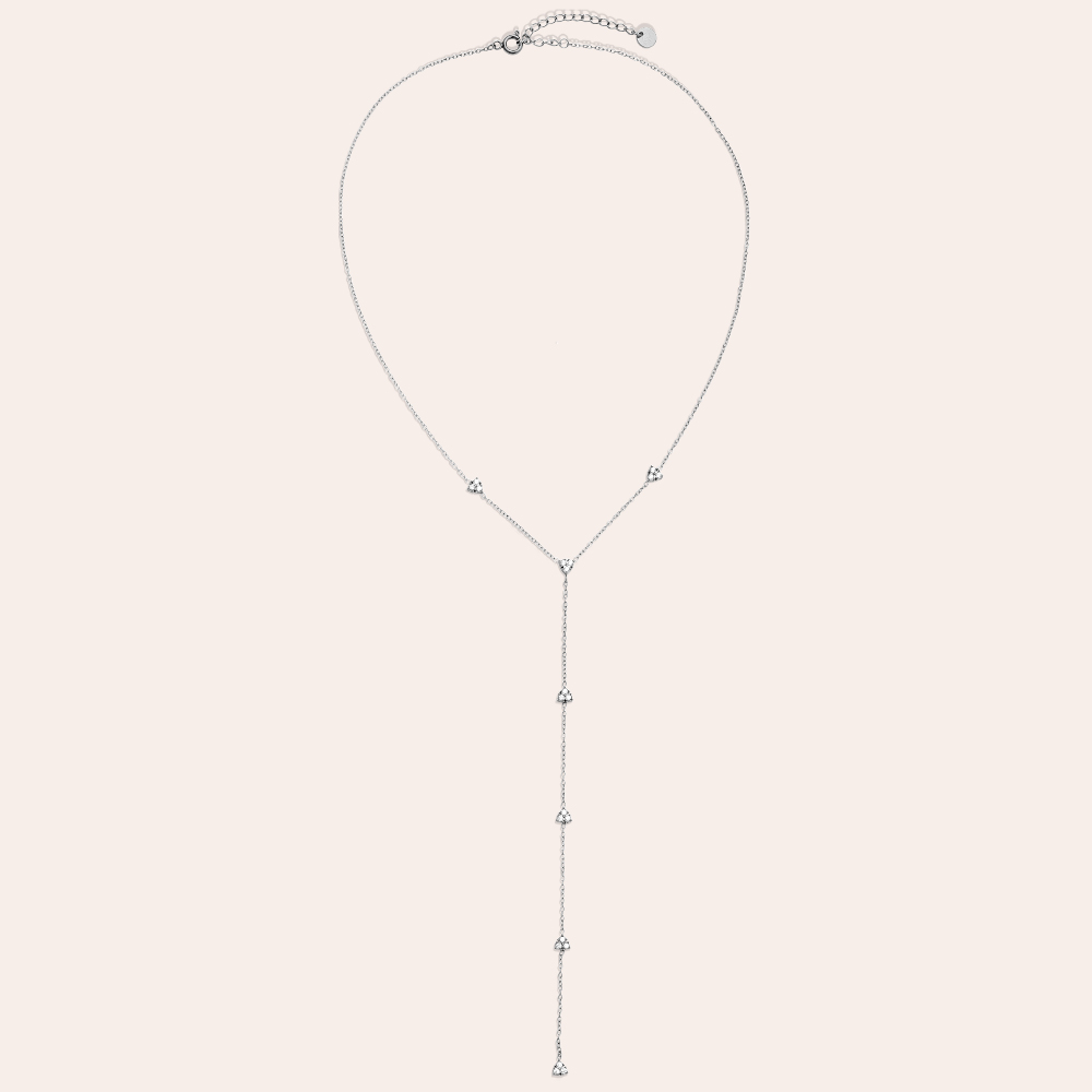 Stainless steel necklace 40cm fine heart