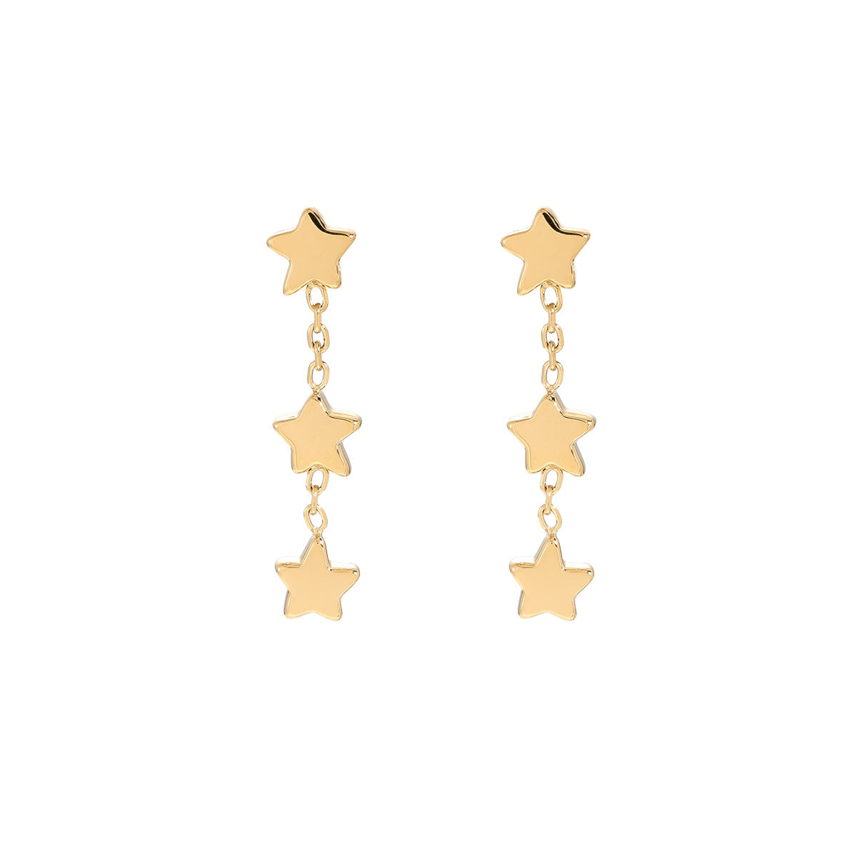 Chain Stars stainless steel earrings     