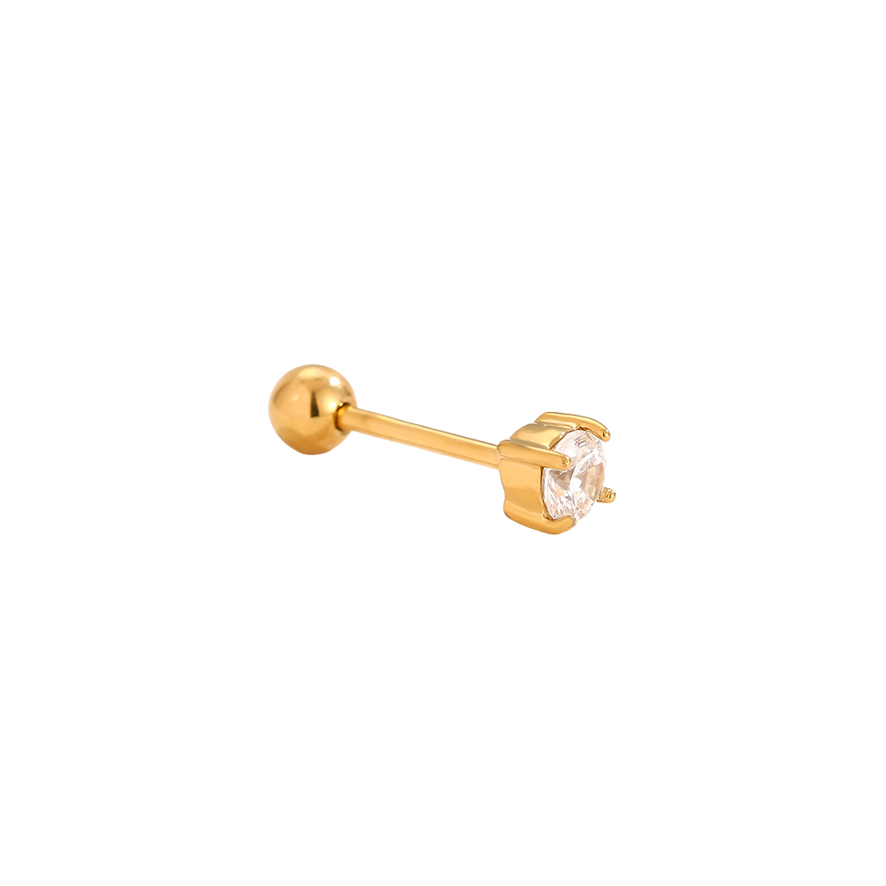Stainless steel piercing 3mm Just One Diamond