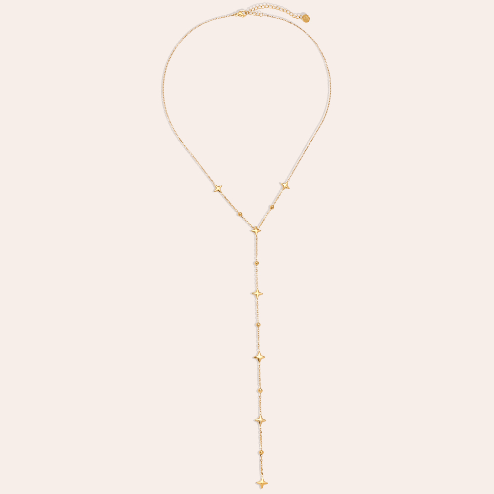 Stainless steel necklace 39cm Y Style Star