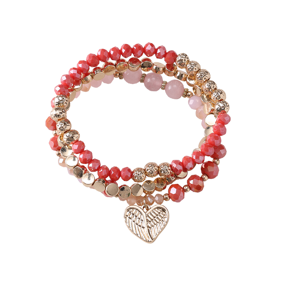Heartplate Beads Bracelet