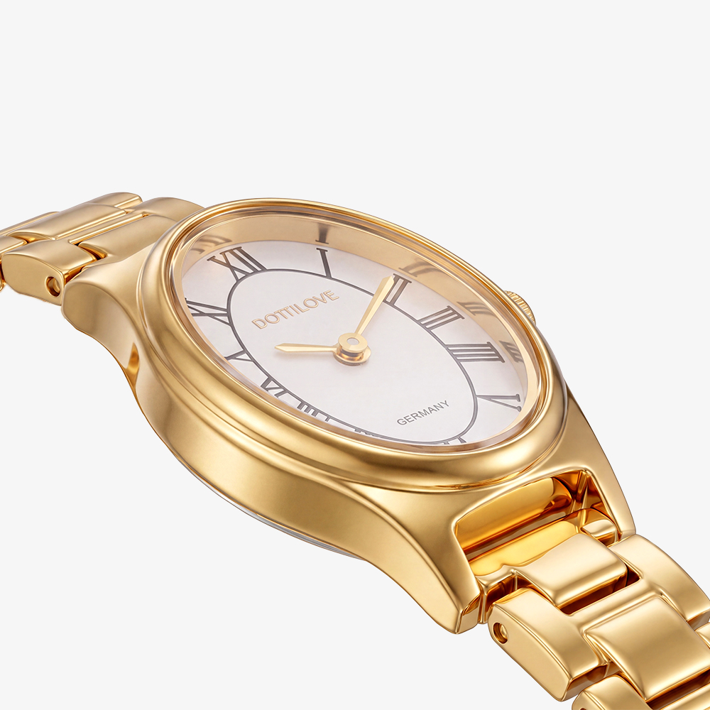 Stainless steel tonneau watch