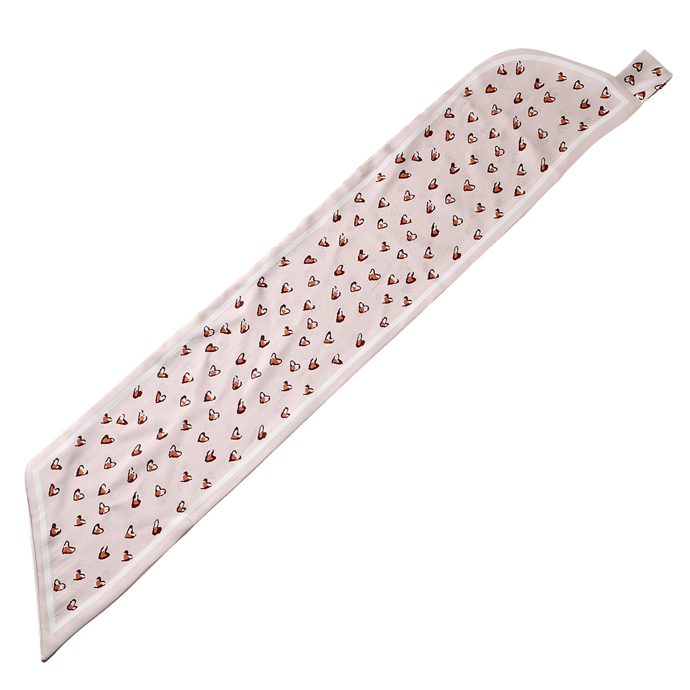 76cm small heart-shaped patterned scarf 