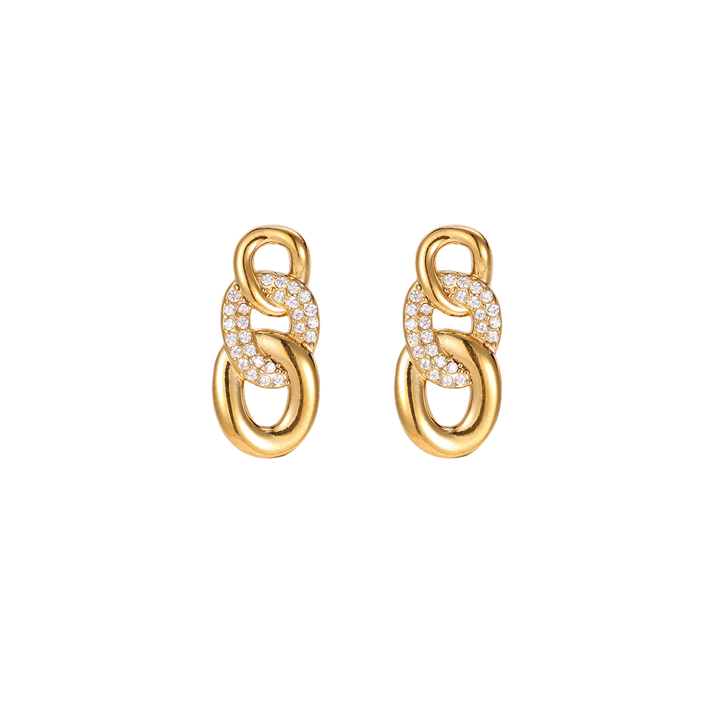 Stainless steel earrings, 20mm, various oval shapes