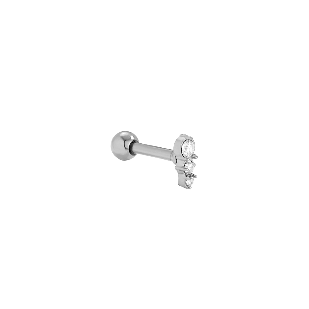 Stainless steel piercing 5mm Three Dots