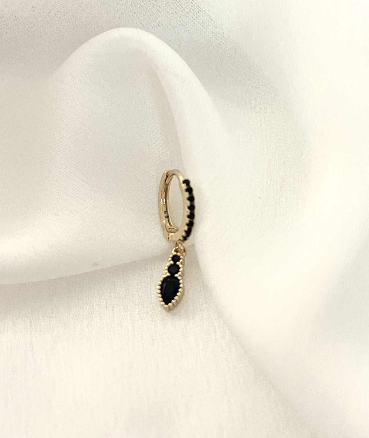 Gold-plated Diamond Lightbulb earrings