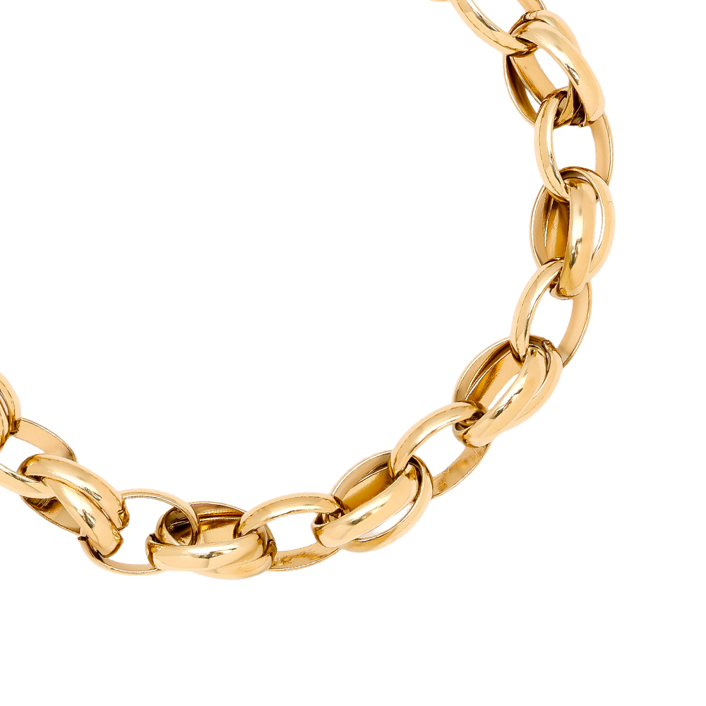 Stainless steel bracelet 18cm Oval Chain