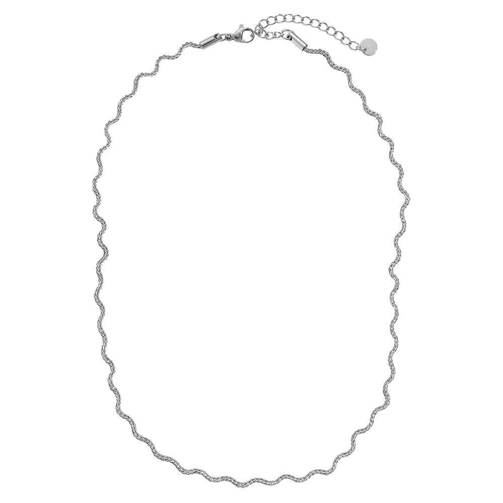 Stainless steel necklace 38cm Nice Wave Chain