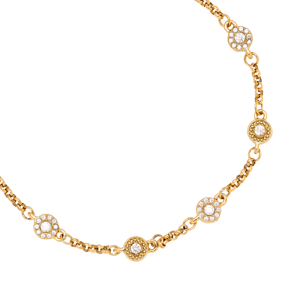 Stainless steel bracelet 17cm Perfect Small Diamond Dots