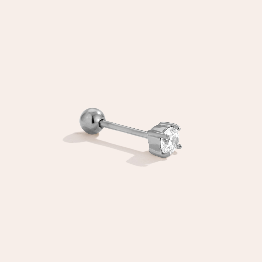 Stainless steel piercing 3mm Just One Diamond