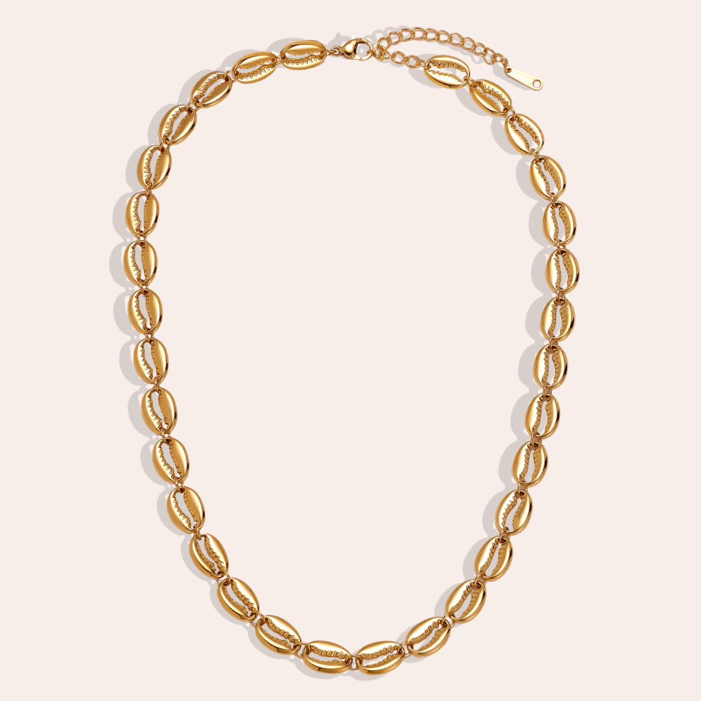Stainless steel necklace 42cm shell