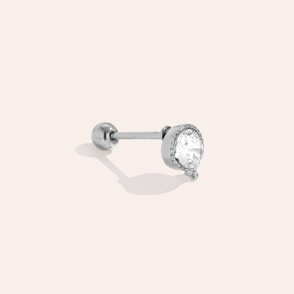 Stainless steel piercing 4.7mm Diamond And Dots