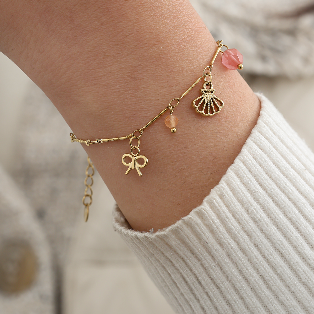 Stainless steel bracelet 17cm Many Sweet Charms