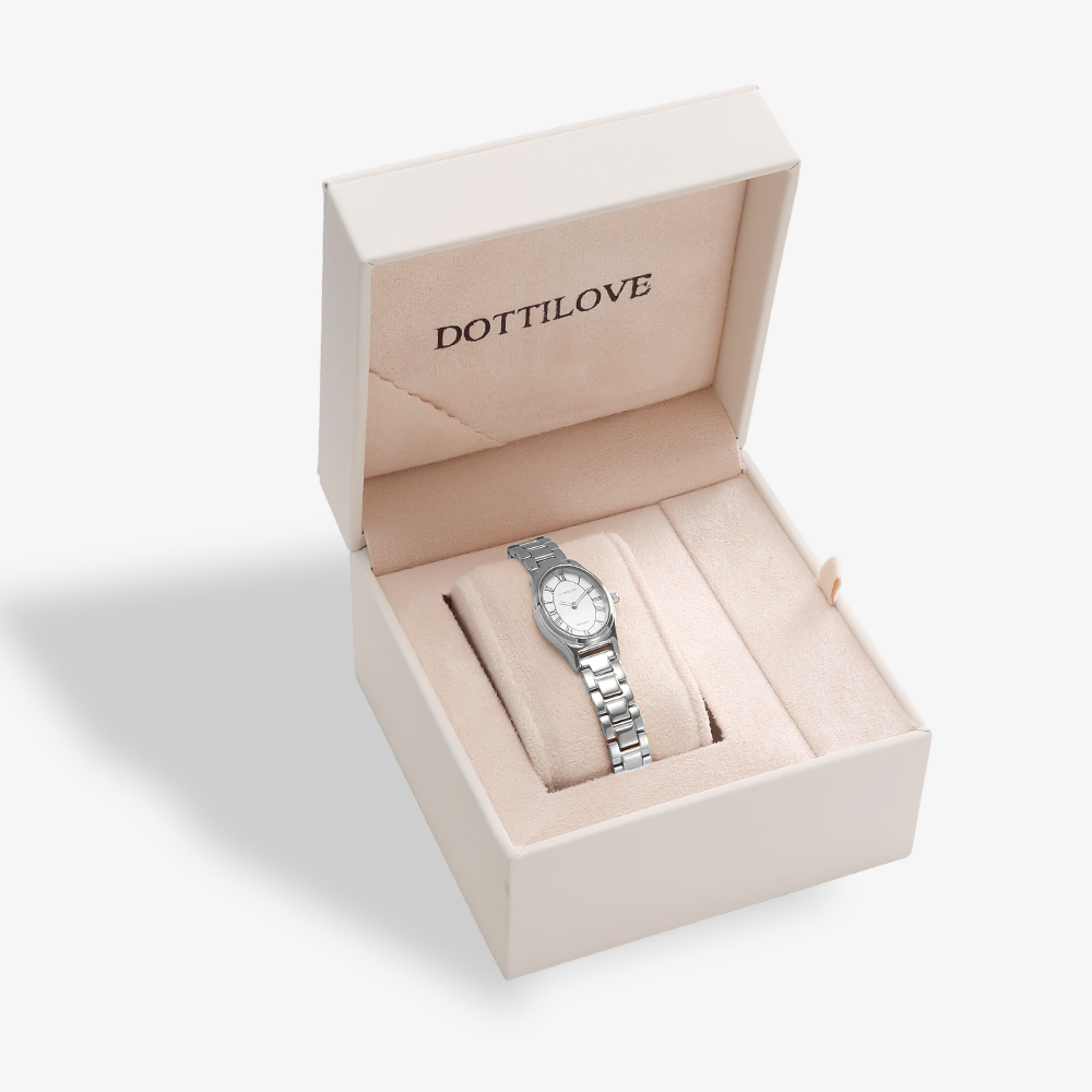 Stainless steel tonneau watch