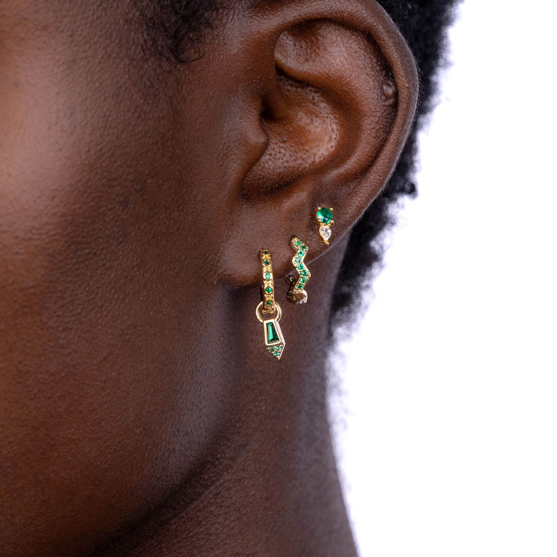 Fibiran gold-plated earrings