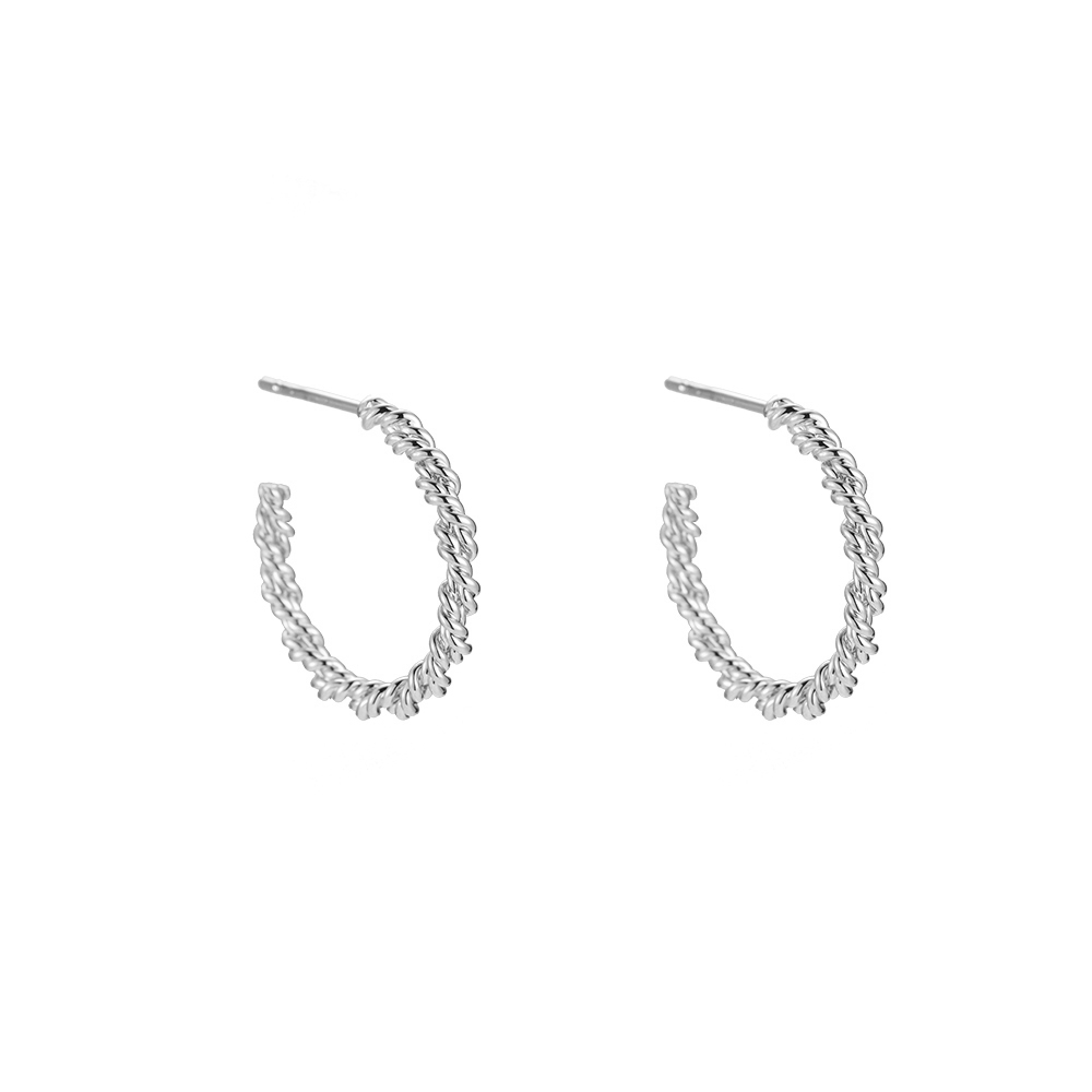 Gold-plated Double Twist earrings