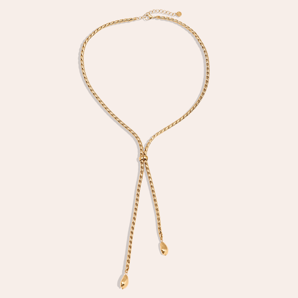 Stainless steel necklace 44cm Chain With Drop