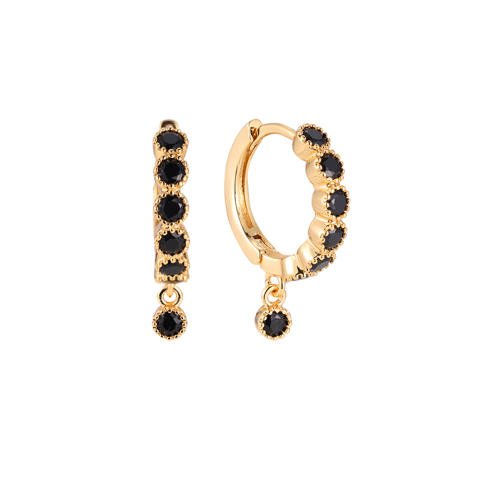 Gold-plated earrings Dame The Diamond