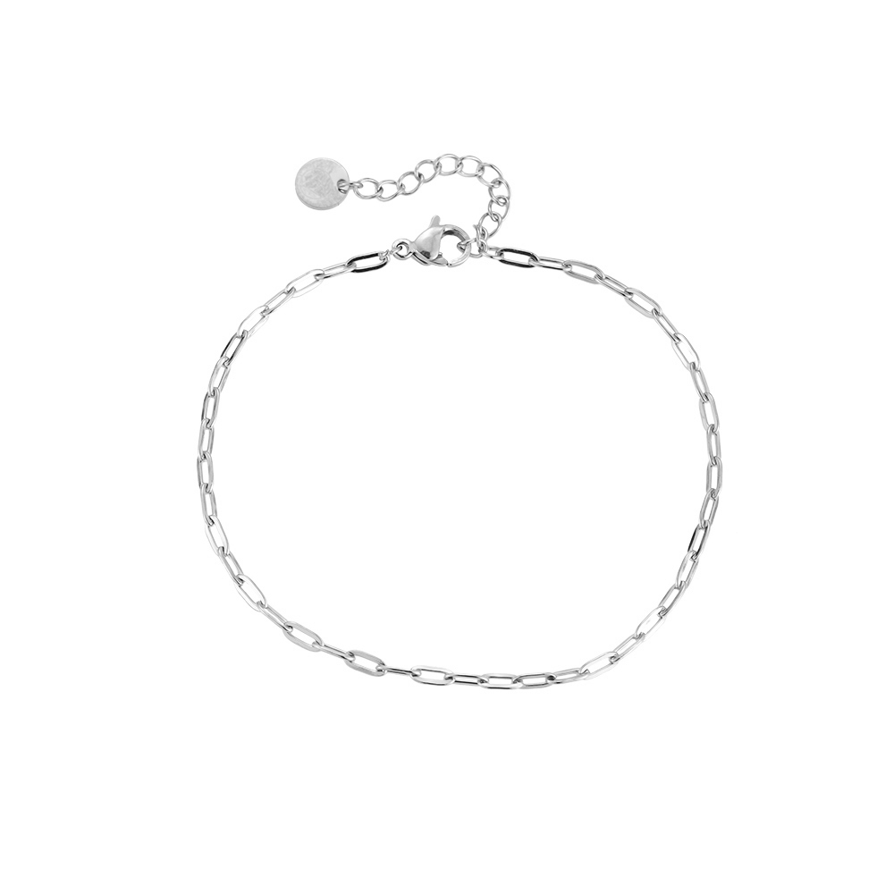Stainless steel bracelet Elongated Link