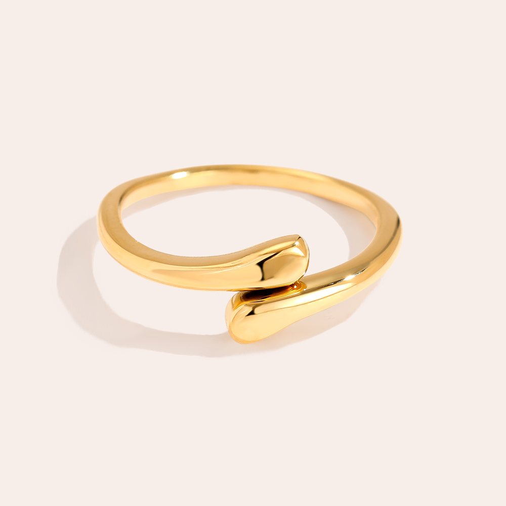 Stainless steel ring Tiny Drops