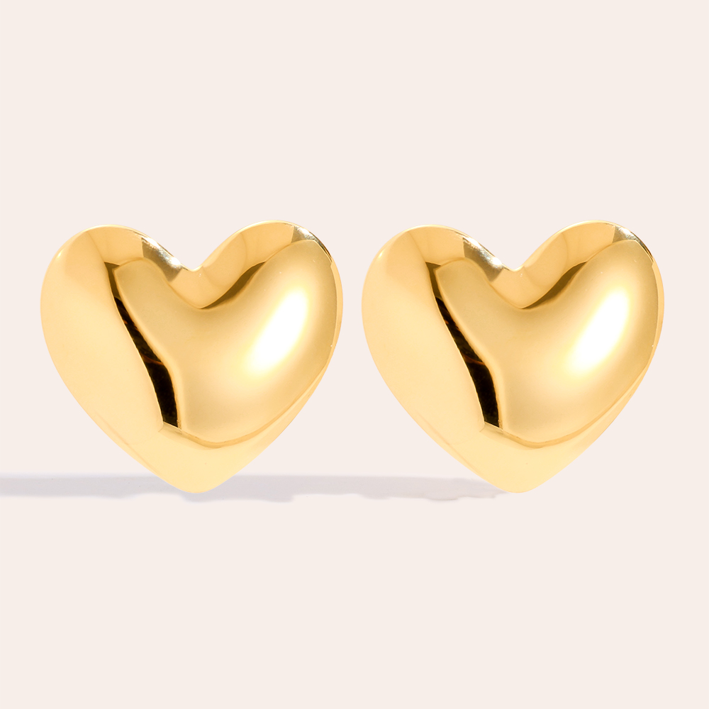 Stainless steel earrings 25mm Right Heart