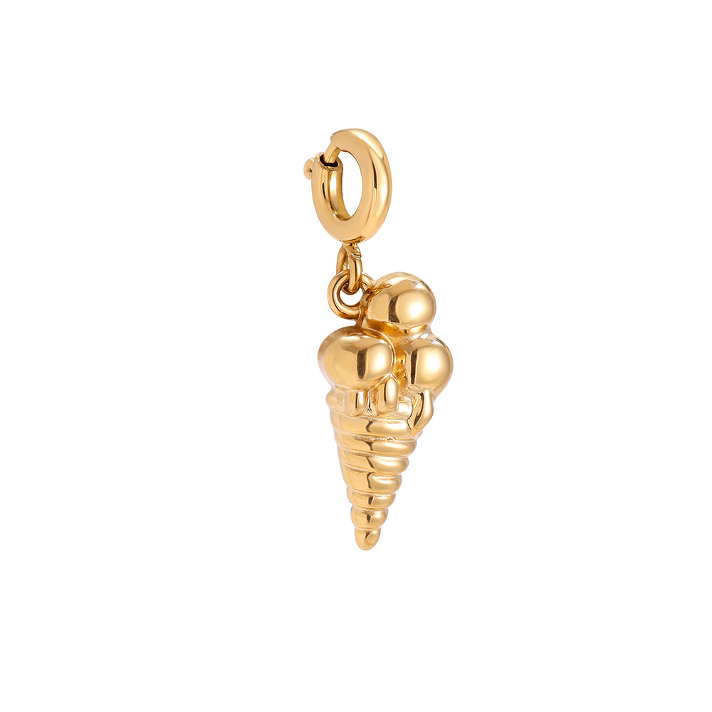 Stainless steel pendant 23mm Spring Clasp Ice Cream