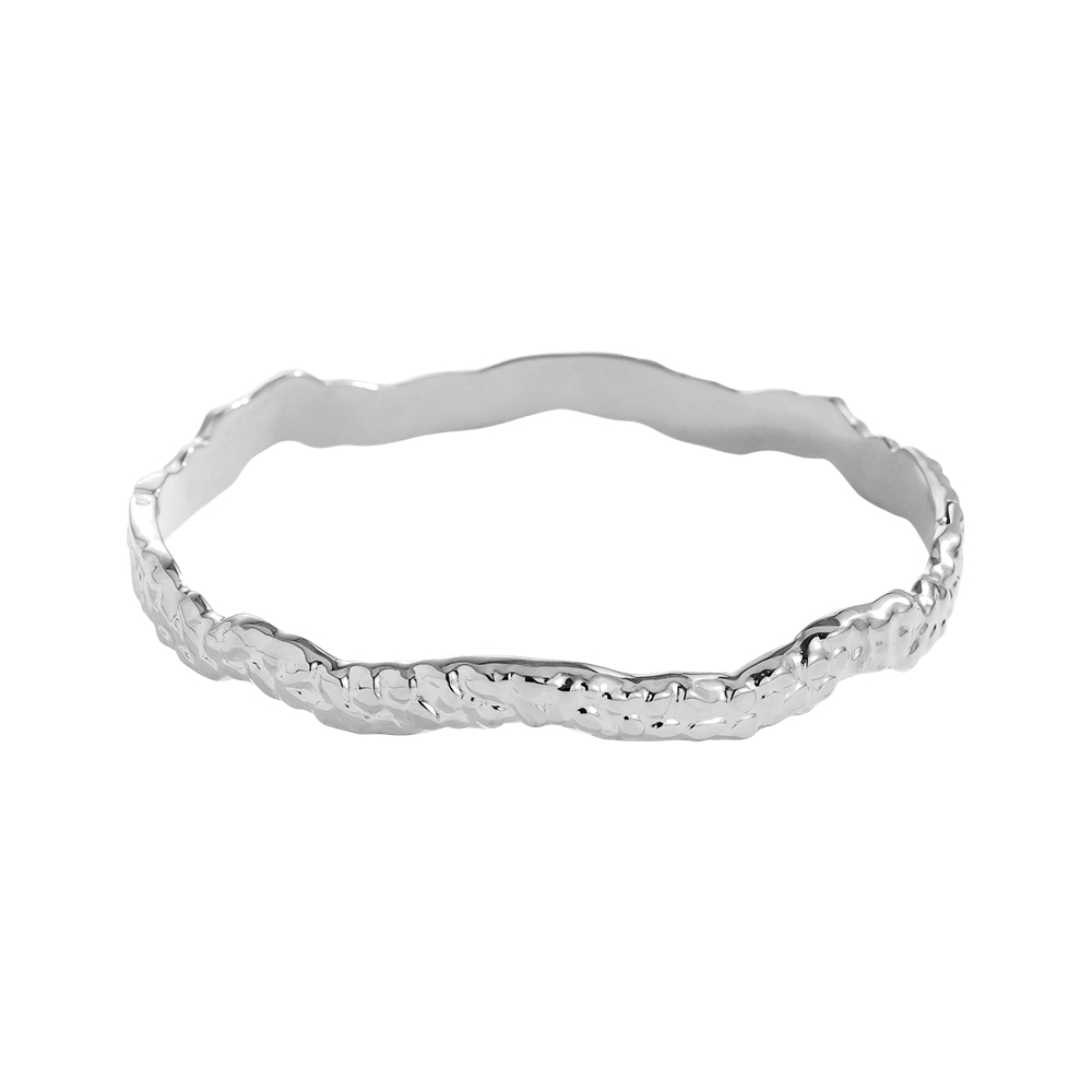 Stainless steel bangle 6.5cm Diameter Different Wave