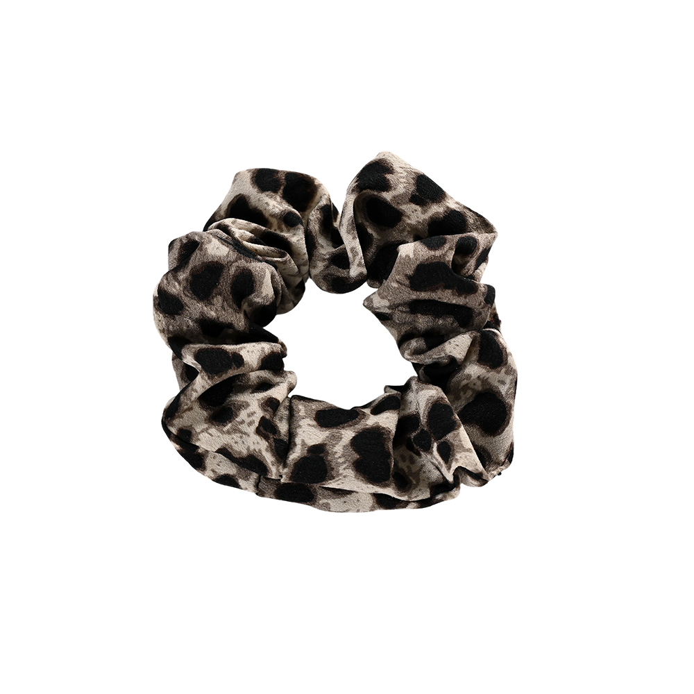 Plain leopard-print scrunchie  