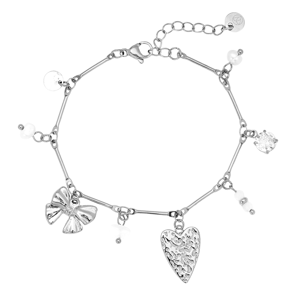 Stainless steel bracelet 17cm Some Nice Charms