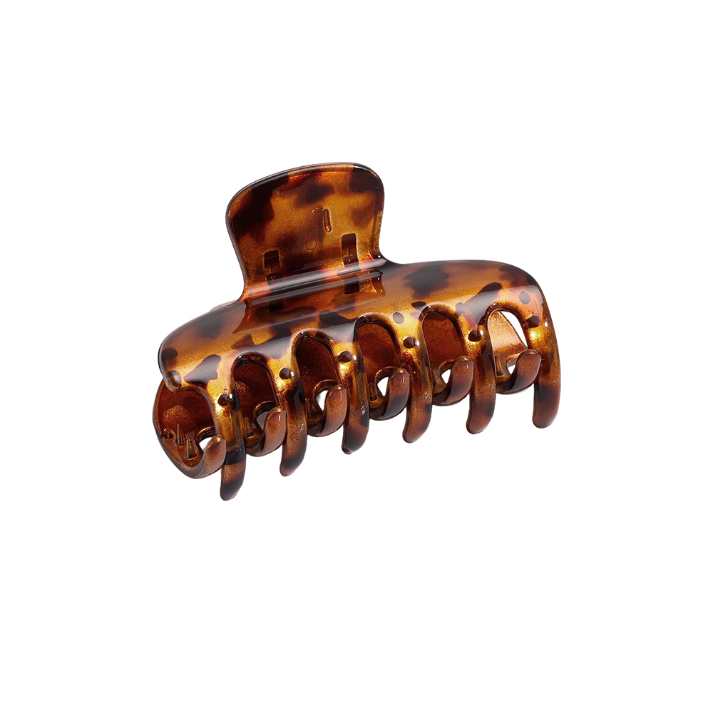 8.5cm warm leopard-print hair clip 