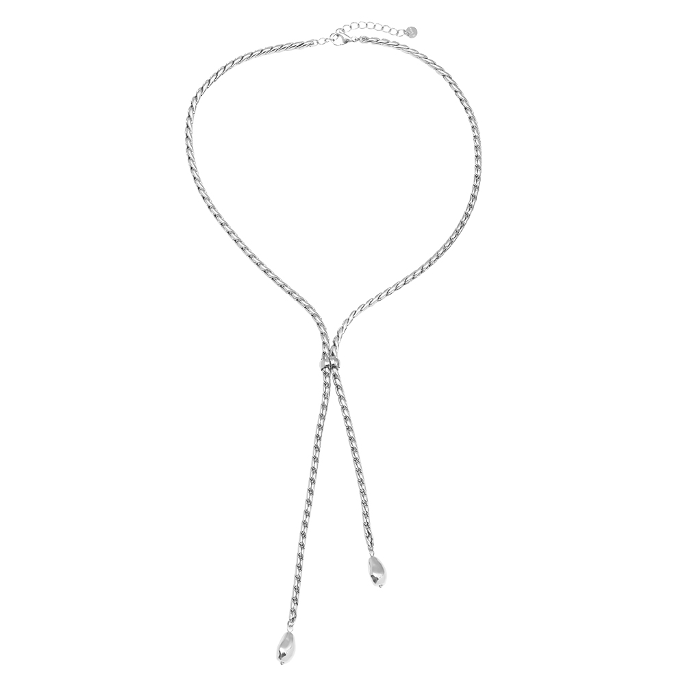 Stainless steel necklace 44cm Chain With Drop