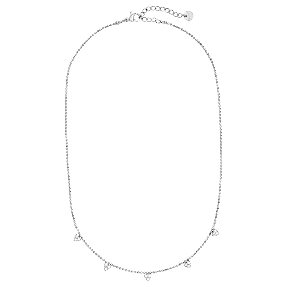 Stainless steel necklace 39cm Diamond Dots