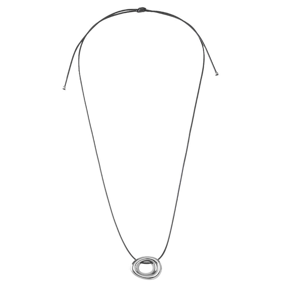 Stainless steel necklace 90cm hollow circle