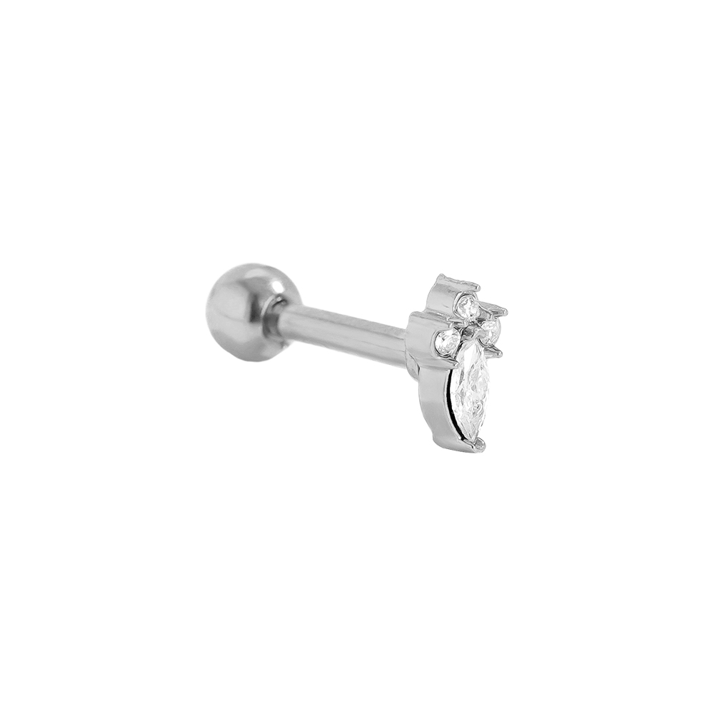 Stainless steel piercing 5mm Mini Nice Diamond