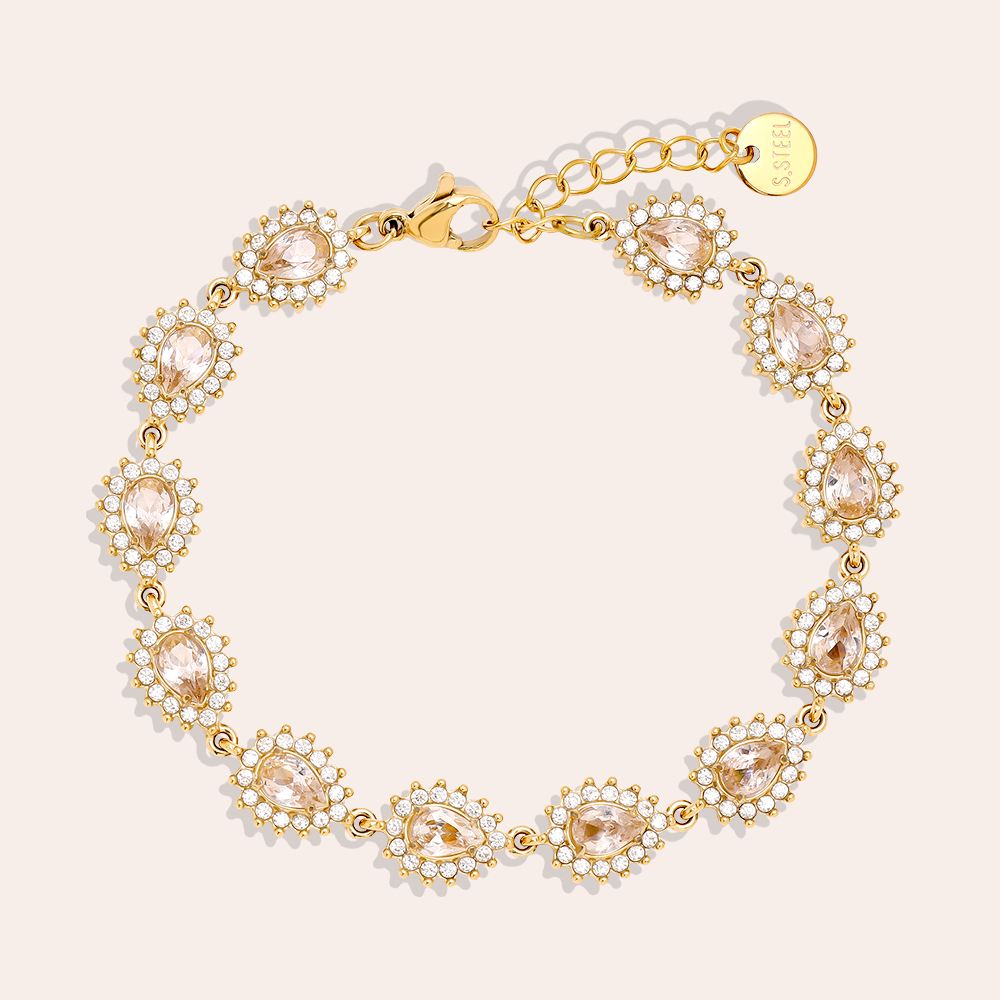 Stainless steel bracelet 17cm Nice Diamond Chain