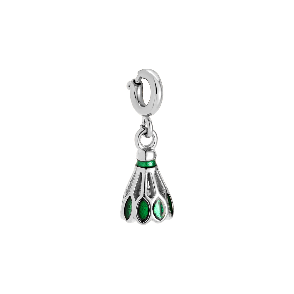 Stainless steel pendant 12mm Spring Clasp Shuttle