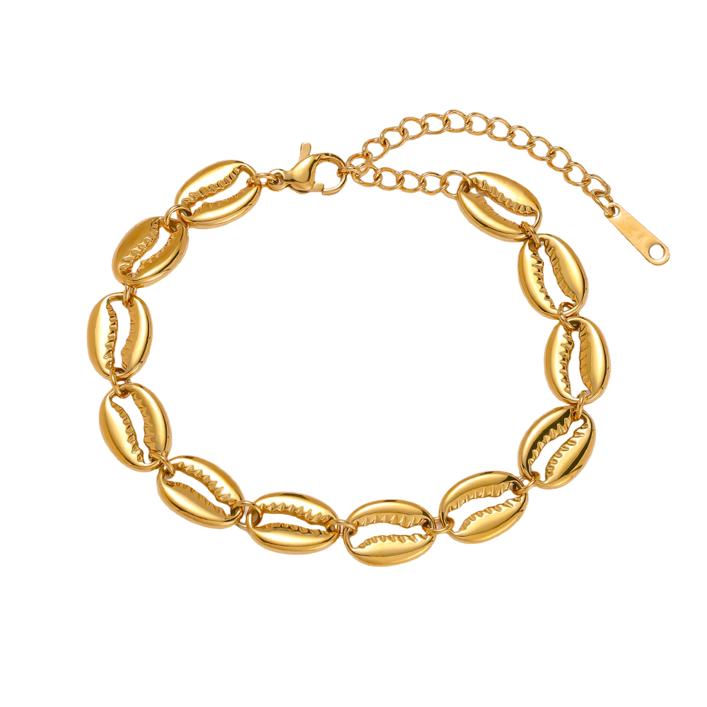 Stainless steel bracelet 15cm shell